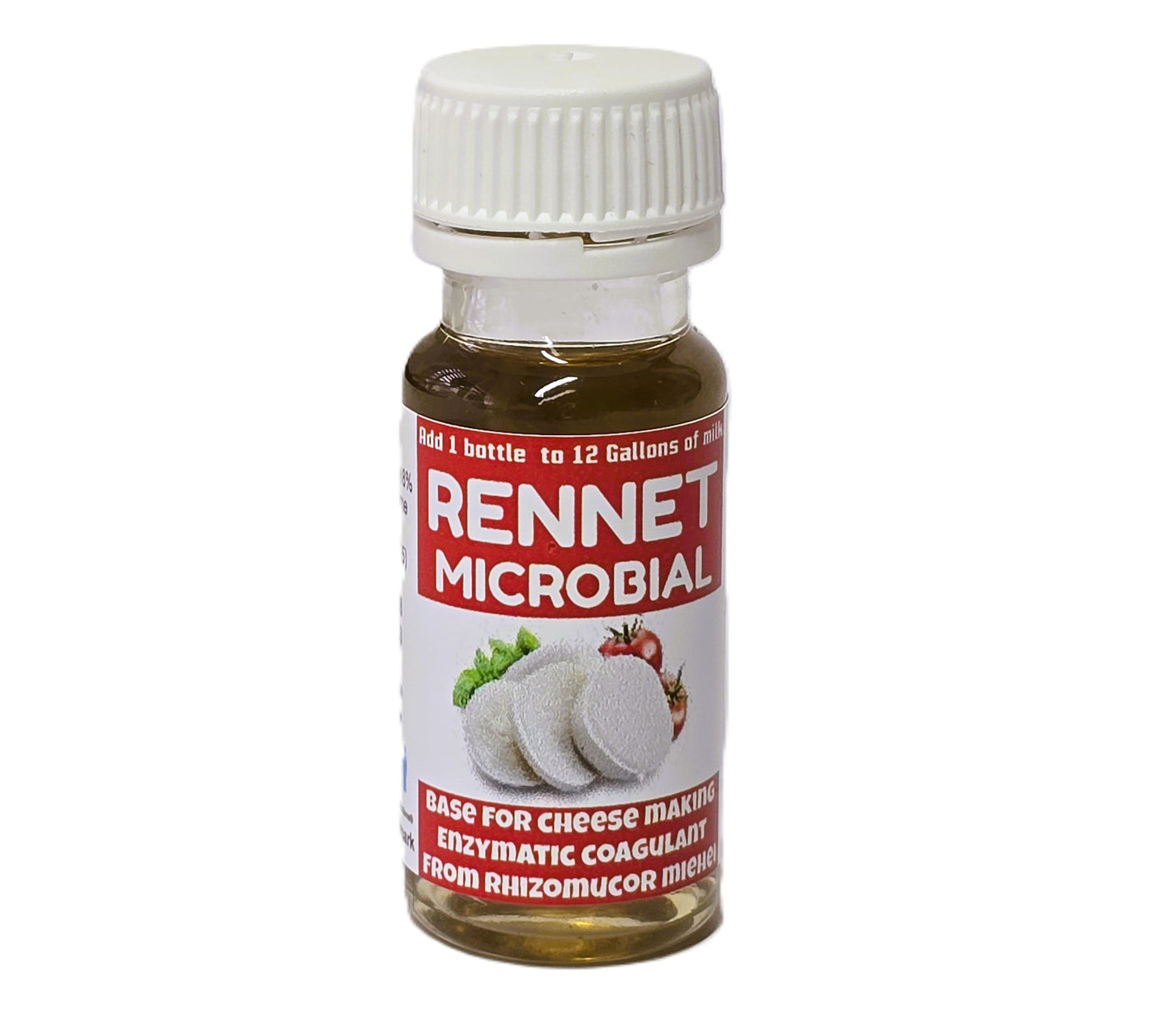 Microbial Liquid Rennet – Cheese Coagulant for Cheesemaking – 10 ml Bottle Coagulates 12 Gallons of Milk – Vegetarian, Beginner‑Friendly