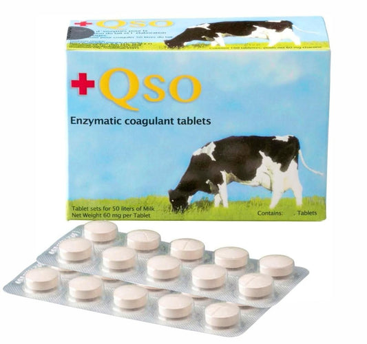 Enzymatic Rennet Tablets 20 Pack – Vegetarian Non‑Animal Coagulant for Home Cheese Making – Ideal for Mozzarella, Cheddar, Feta