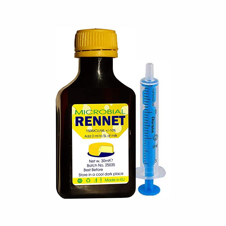 Microbial Liquid RENNET Coagulant 30ml | add 2ml per 5L of milk