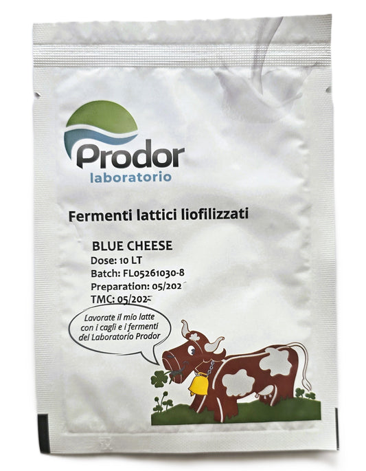 Blue Cheese Starter Culture | Ferments & Penicillium Roquefortii for Gorgonzola, Roquefort, Stilton, Goat Blue | 10 g for 10 L Milk | Freeze‑Dried Direct‑Set Culture
