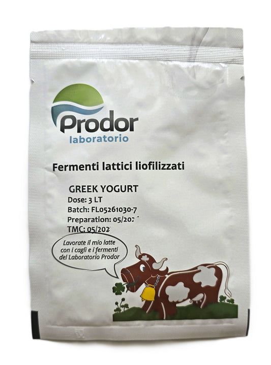 Greek Yogurt Starter Culture - Dose: 3LT – Lactic Ferments for Thick, Creamy Greek‑Style Yogurt