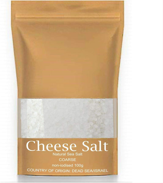 Cheese Making Salt 100g – Pure Dead Sea Salt, Non‑Iodized & Additive‑Free