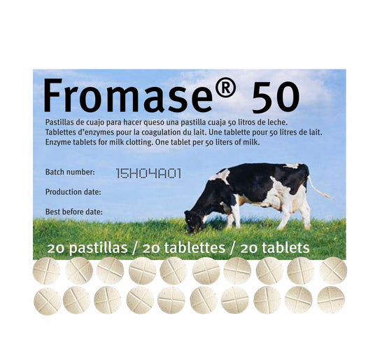 Microbial Rennet Fromase 50 - 20 Tablets Pack