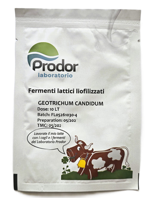 Geotrichum Candidum Noble Mould | Freeze‑Dried Culture for Bloomy Rind Cheeses | For Brie, Camembert, Goat Cheese & Washed‑Rind Cheeses | 10 g for 10 L Milk