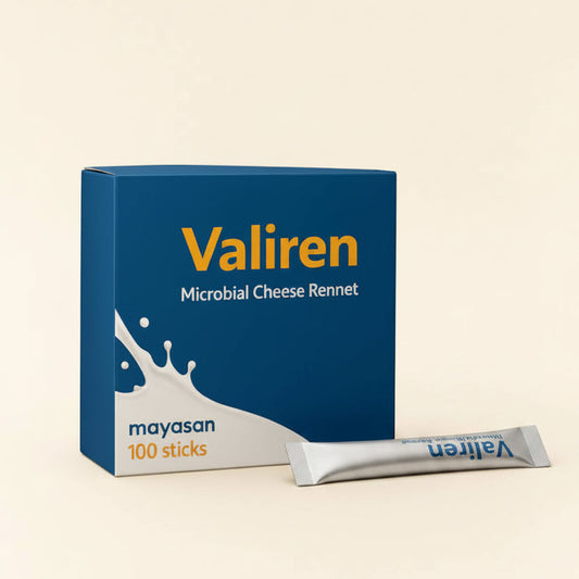 Valiren Microbial Cheese Rennet – 100 Sachets | Non‑Animal Coagulant for All Cheese Types