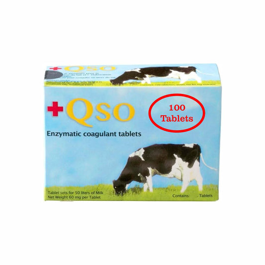Enzymatic Rennet Tablets 100 Pack – Vegetarian Non‑Animal Coagulant for Cheese Making